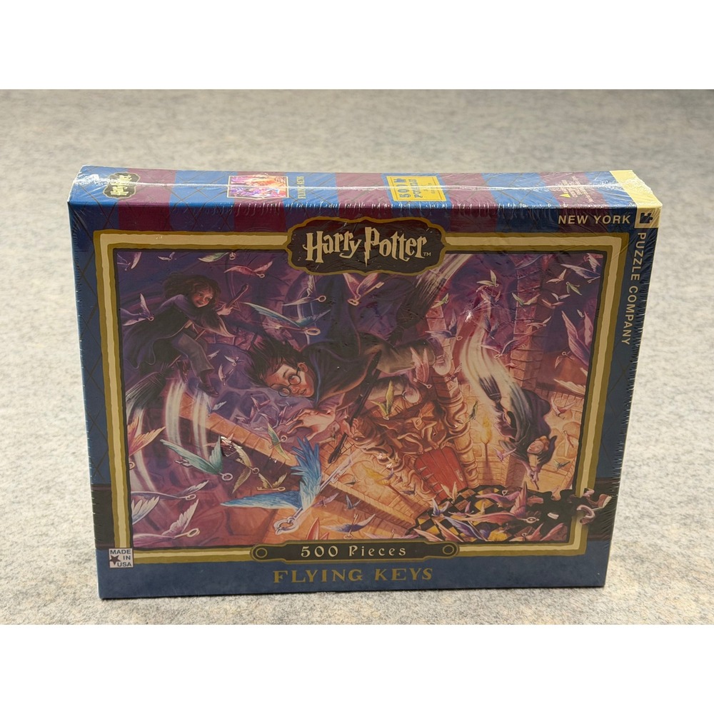 New York Puzzle Company Harry Potter Flying Keys 500 Piece Jigsaw Puzzle Sealed